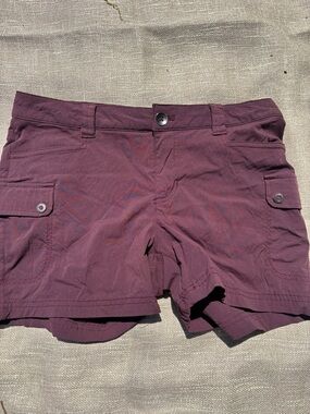 Eddie Bauer Women's Cargo Shorts in Plum